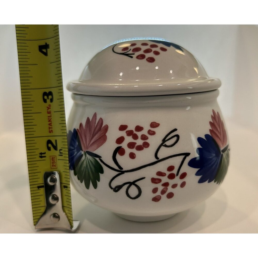 WELSH DRESSER Sugar Bowl & Lid Romantic Cottagecore Country Farmhouse Folk Art - Picture 9 of 10